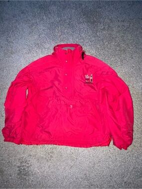 Red Pullover Jacket long sleeve Coca Cola vintage Olympics  1998